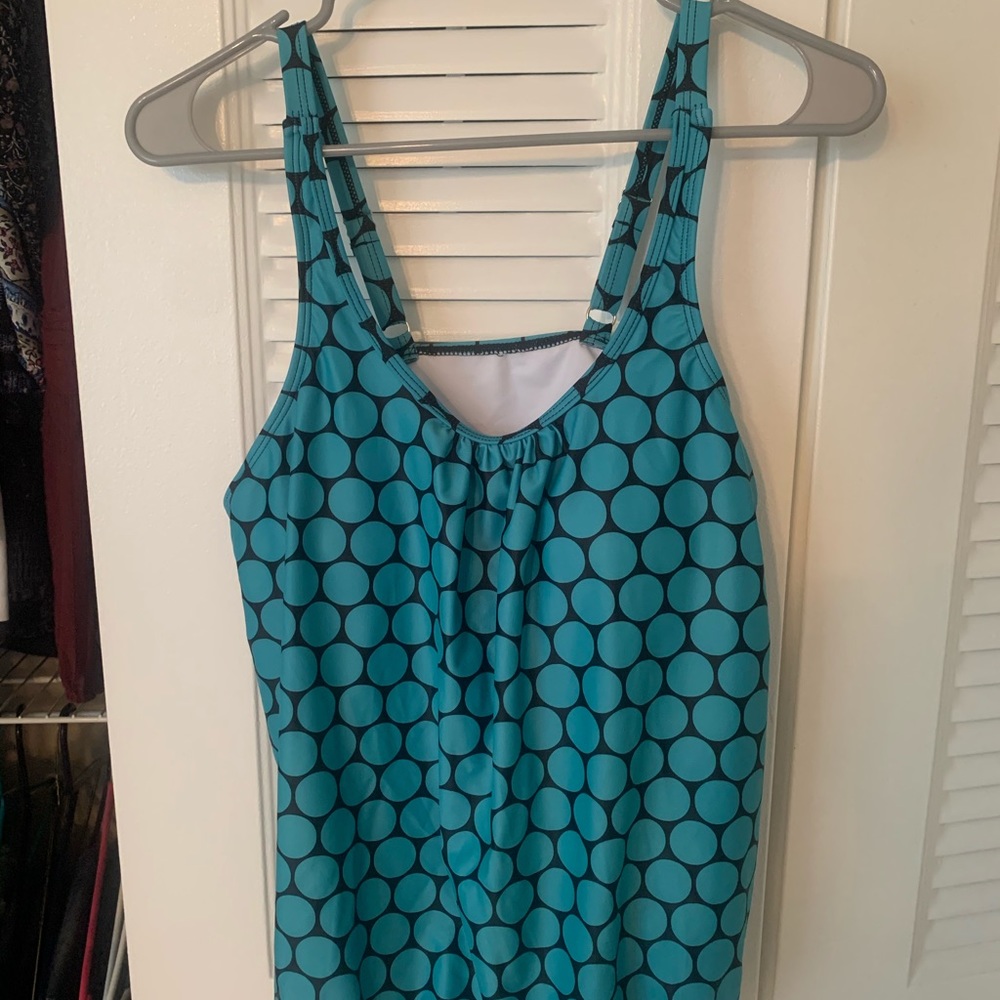 Women’s Blue & Black Swim Top